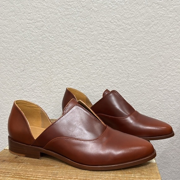 Nisolo Emma d’Orsay Oxford Leather Brandy Size 7.5 - Picture 4 of 11